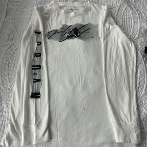 White Long Sleeve Graphic Tee